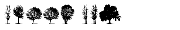 Trees TFB font preview